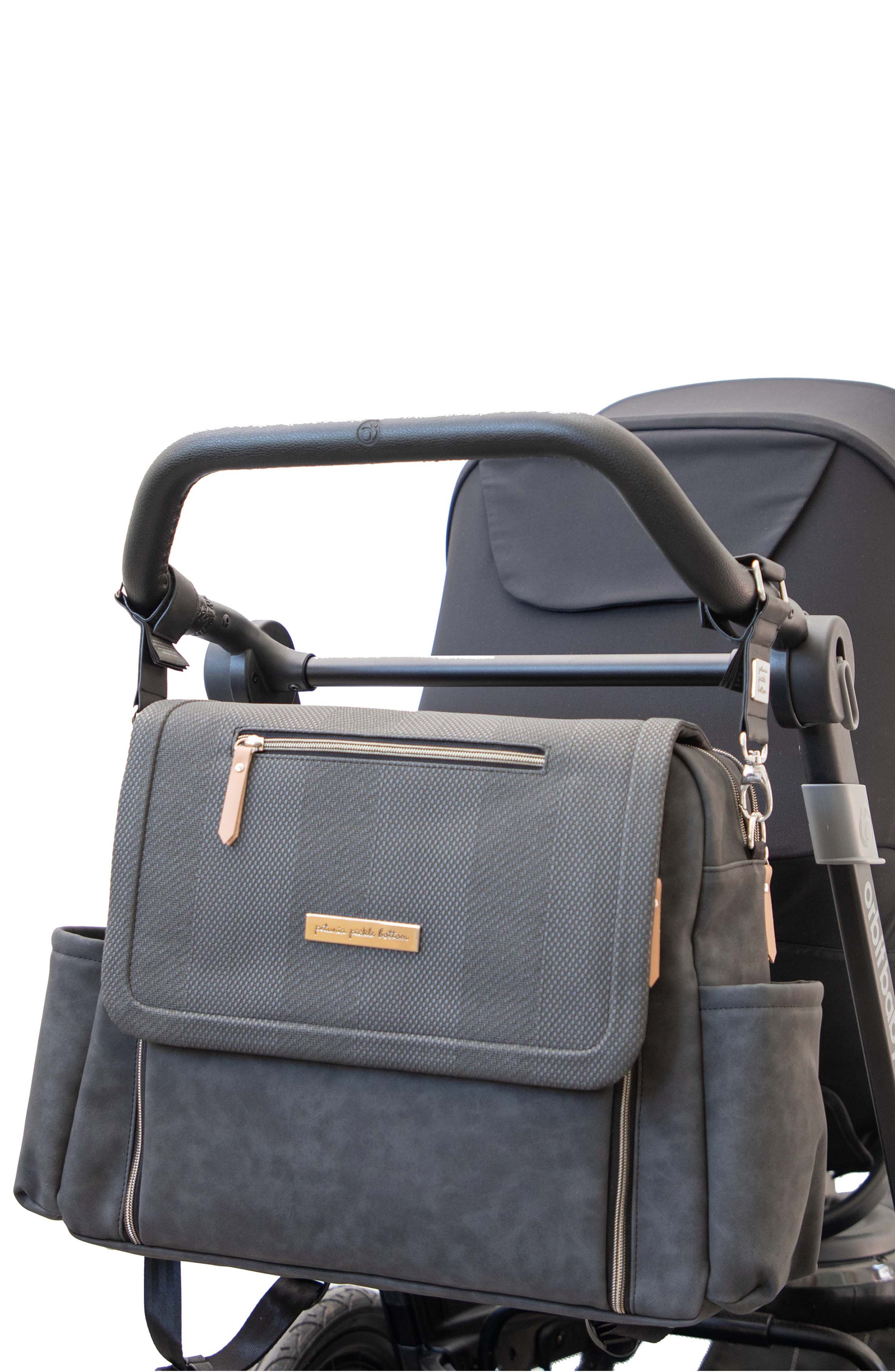 Petunia Pickle Bottom Boxy Deluxe Backpack Diaper Bag, Alternate, color, Black