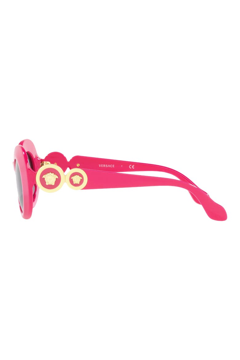 Kids' 45mm Small Oval Sunglasses, Alternate, color, FUCHSIA / DARK GREY