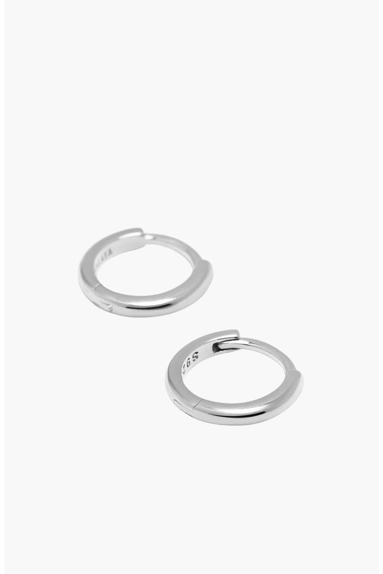 Sterling Silver Hoop Earrings, Alternate, color, Sterling Silver