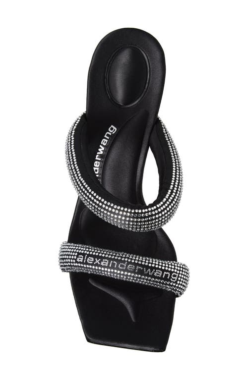 Alexander Wang Julie Tubular Crystal Embellished Slide Sandal In Multi