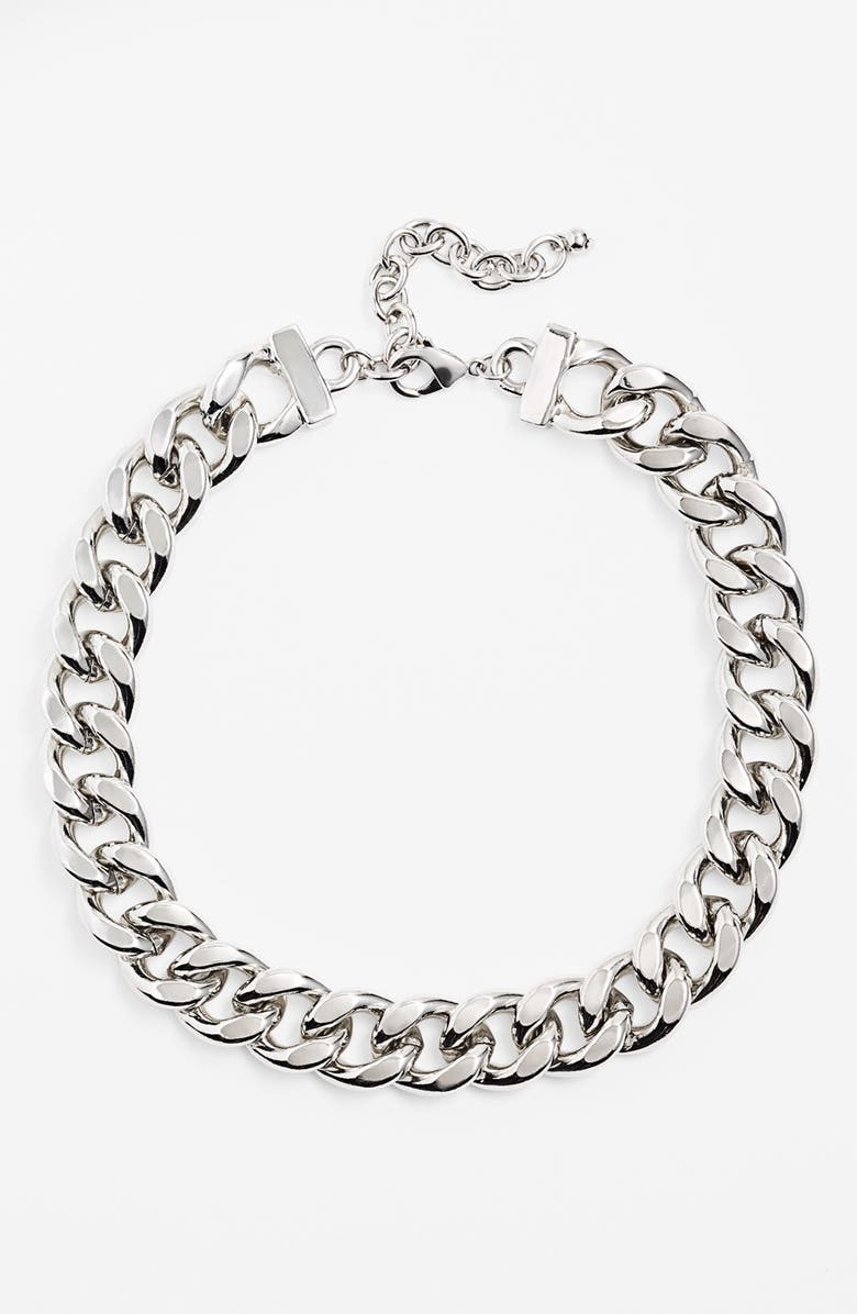 Nordstrom Curb Link Collar Necklace, Alternate, color, 