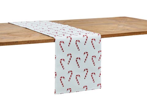 Candy Cane Wishes Table Runner 14" x 72"