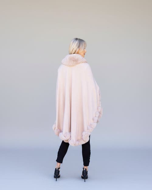 Le Fafo Julia Poncho Cape In Pink