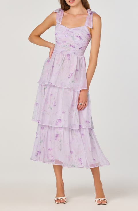 Plissé One-Shoulder Maxi Dress