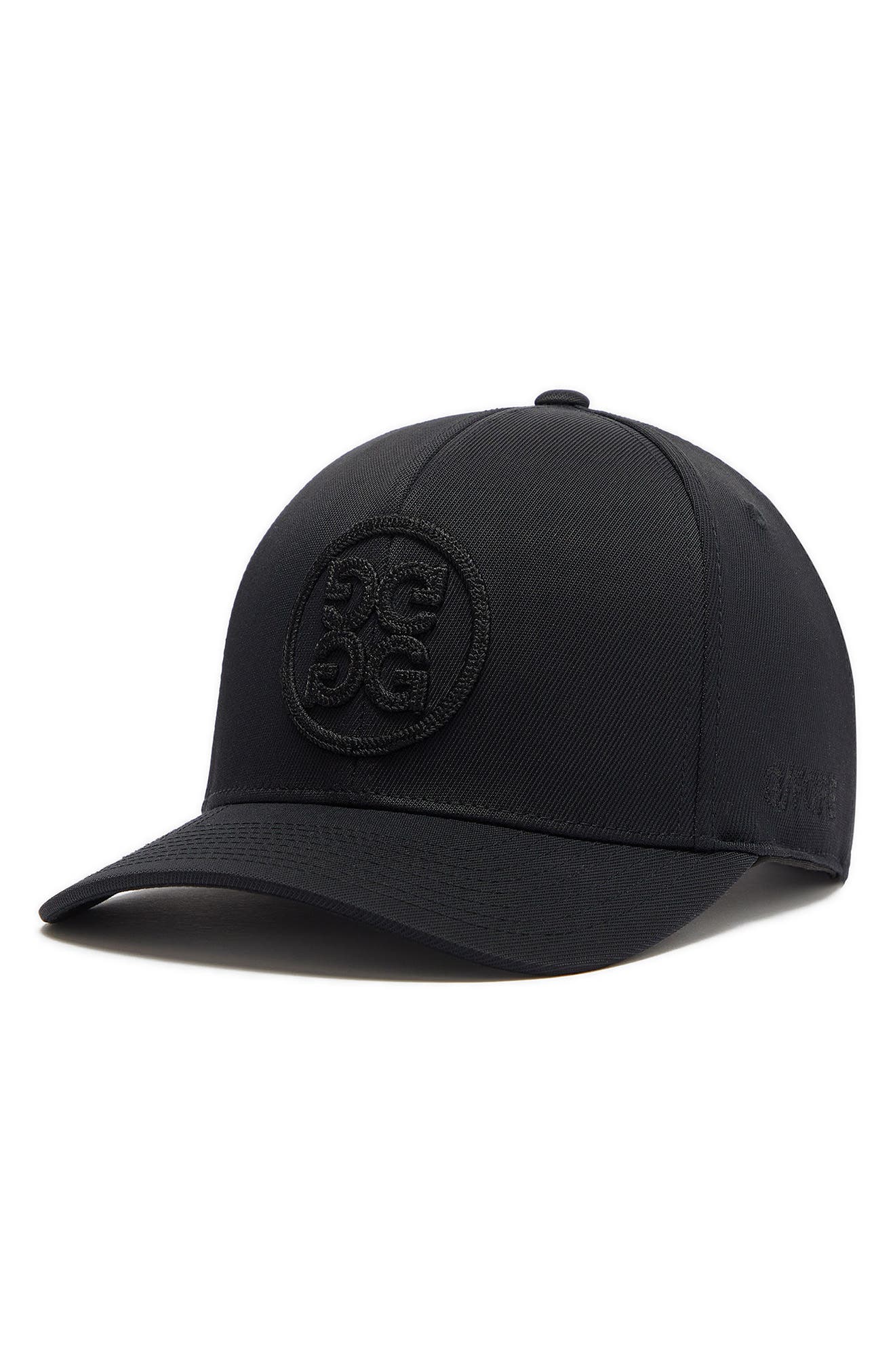 G/fore Chainstitch Circle Logo Snapback Baseball Cap In Onyx