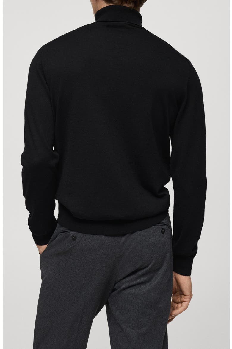 Wool Turtleneck Sweater, Alternate, color, BLACK