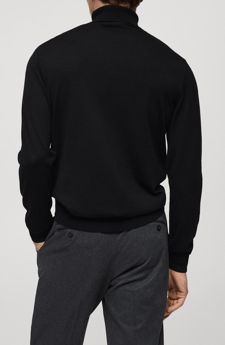 MANGO Wool Turtleneck Sweater, Alternate, color,