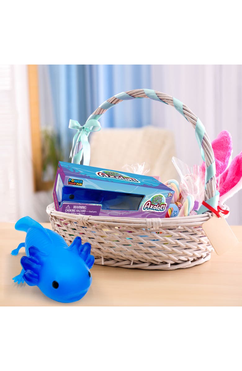 Power Your Fun Squishy Axolotl Stress Toy Version 2, Alternate, color, Blue