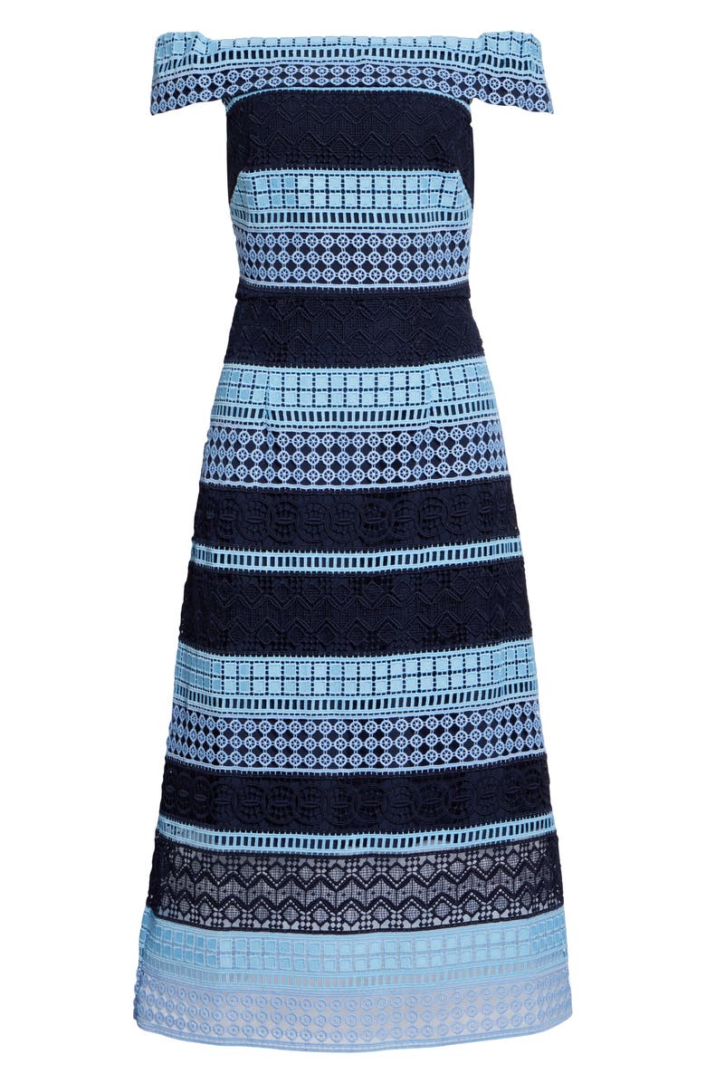 Ted Baker London Off-the-Shoulder Lace Dress, Alternate, color, 