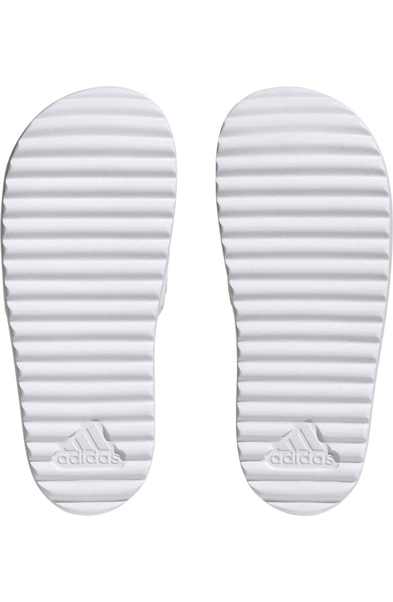 adidas Adilette Sandal, Alternate, color, White/ Met./ Grey One