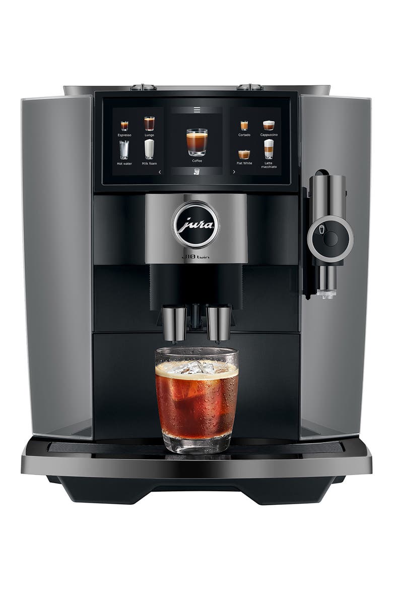 J10 Twin Automatic Coffee Machine, Main, color, GREY
