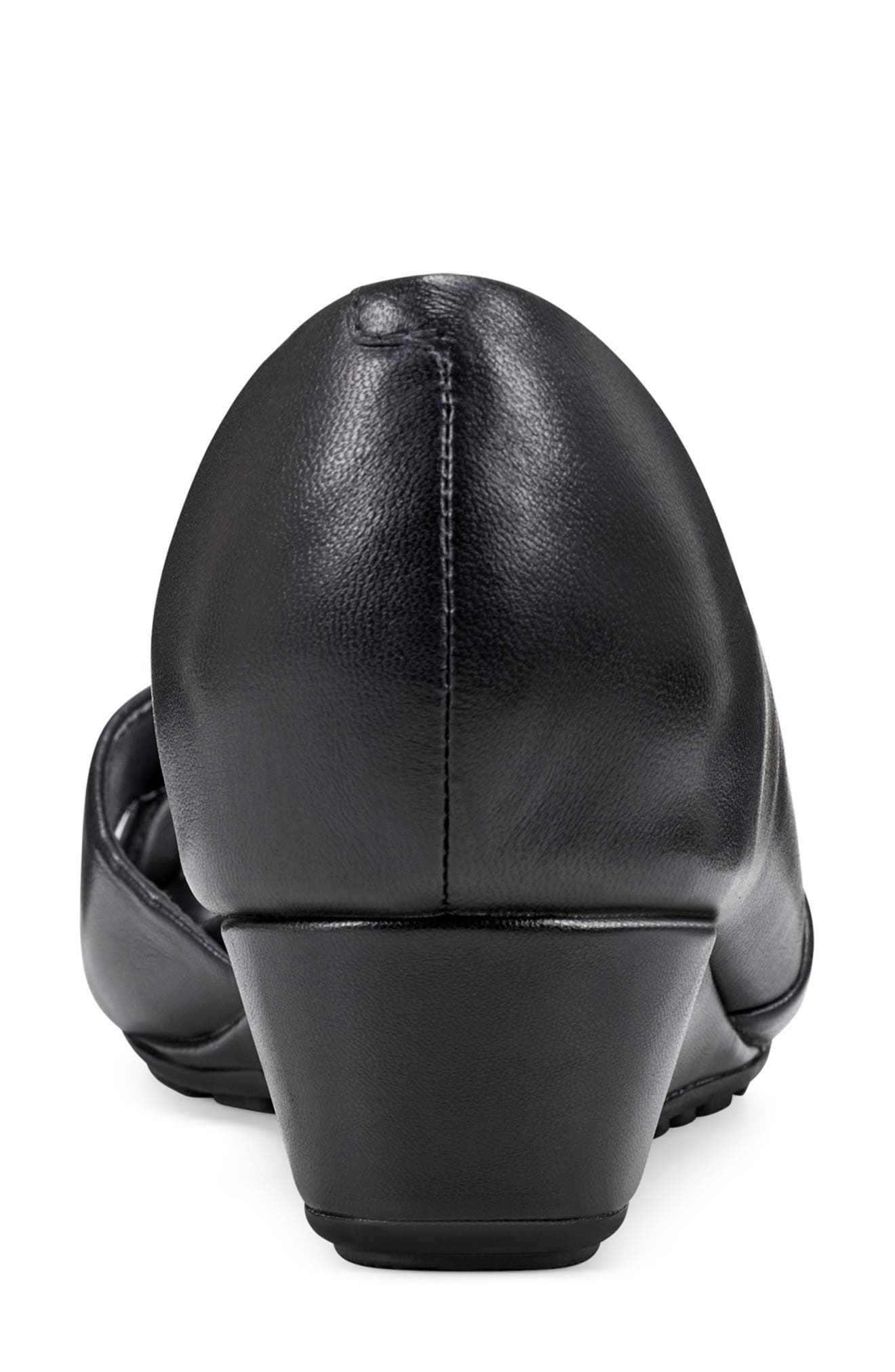 Easy Spirit Bernie Half d'Orsay Wedge Sandal, Alternate, color, 