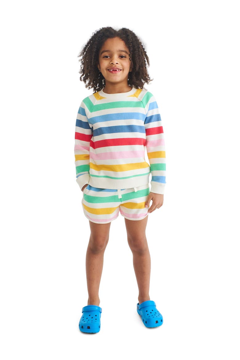 Kids Recess Short In Candy Stripe, Alternate, color, Ivory Candy Stripe