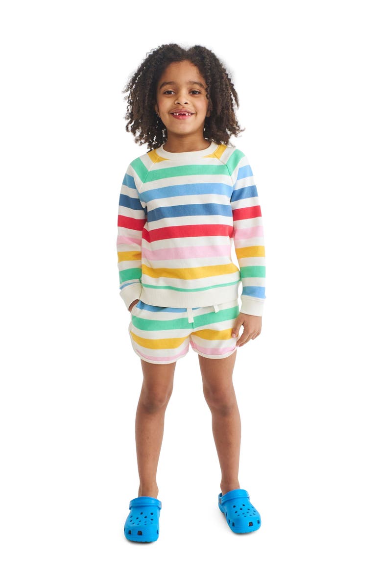 Primary Kids Recess Short In Candy Stripe, Alternate, color, Ivory Candy Stripe
