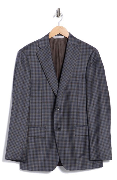 Samuelsohn Check Wool Sport Coat In Animal Print