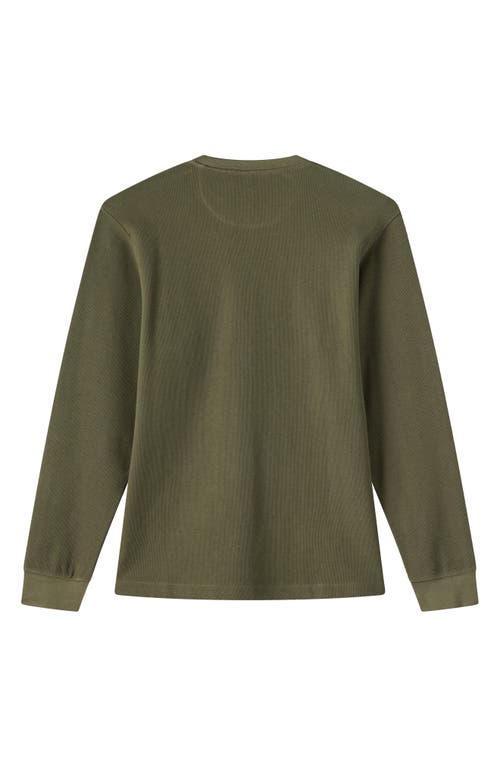 O'neill Kids' Overland Cotton Thermal T-shirt In Green