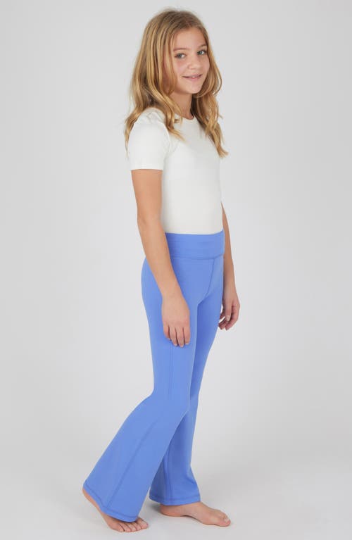 90 Degree By Reflex Kids' Interlock Everyday 2-pack Assorted Flared Leggings In Baja Blue/black