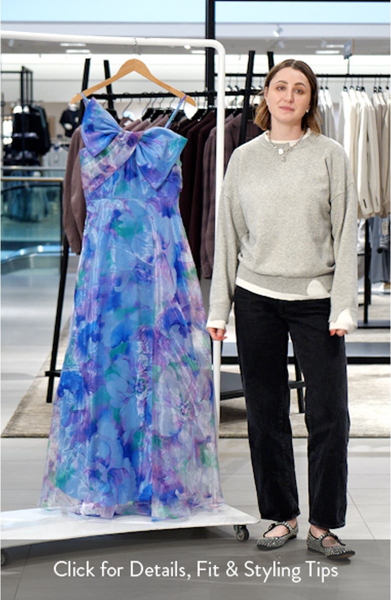 Bow Bodice Sleeveless Gown, sales video thumbnail