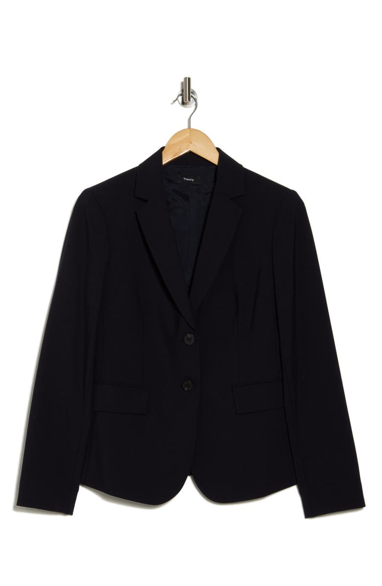 Theory Carissa Stretch Wool Classic Suit Jacket, Alternate, color, Deep Navy
