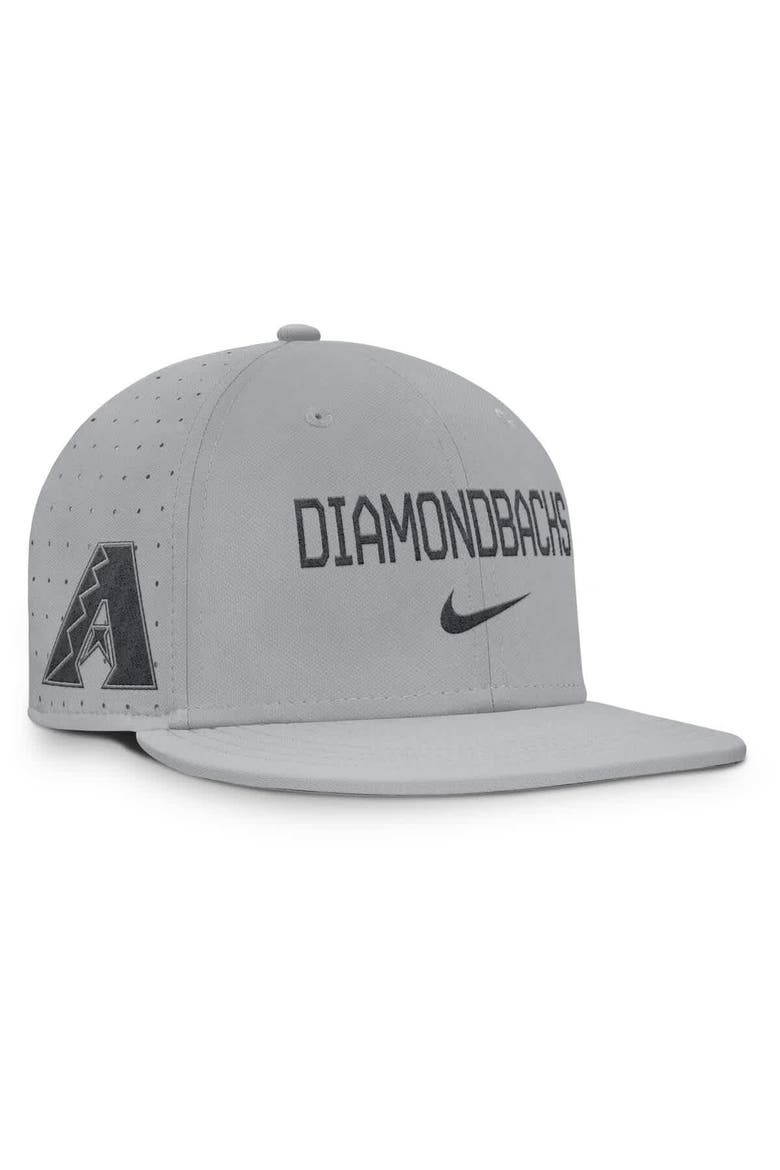 Men's Nike Gray Arizona Diamondbacks True Performance Fitted Hat, Main, color, Gray