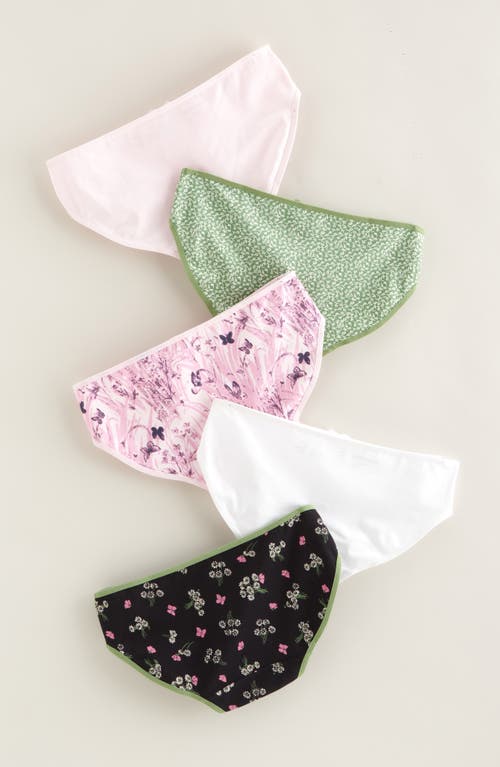 Nordstrom Kids' Assorted 5-pack Hipster Briefs In Multi