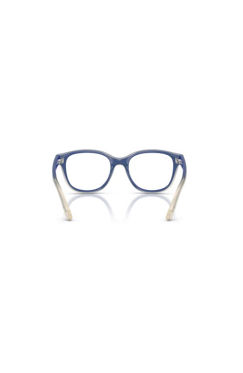 Ray Ban Ray-ban 44mm Square Optical Glasses In Blue