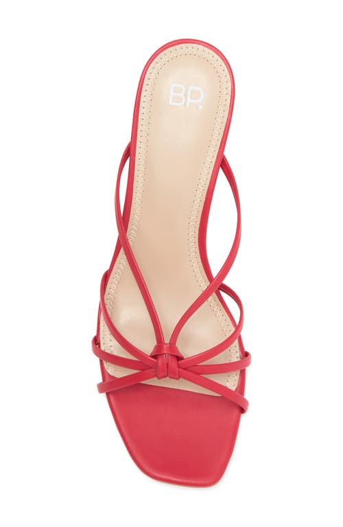 Bp. Karsyn Strappy Slide Sandal In Red