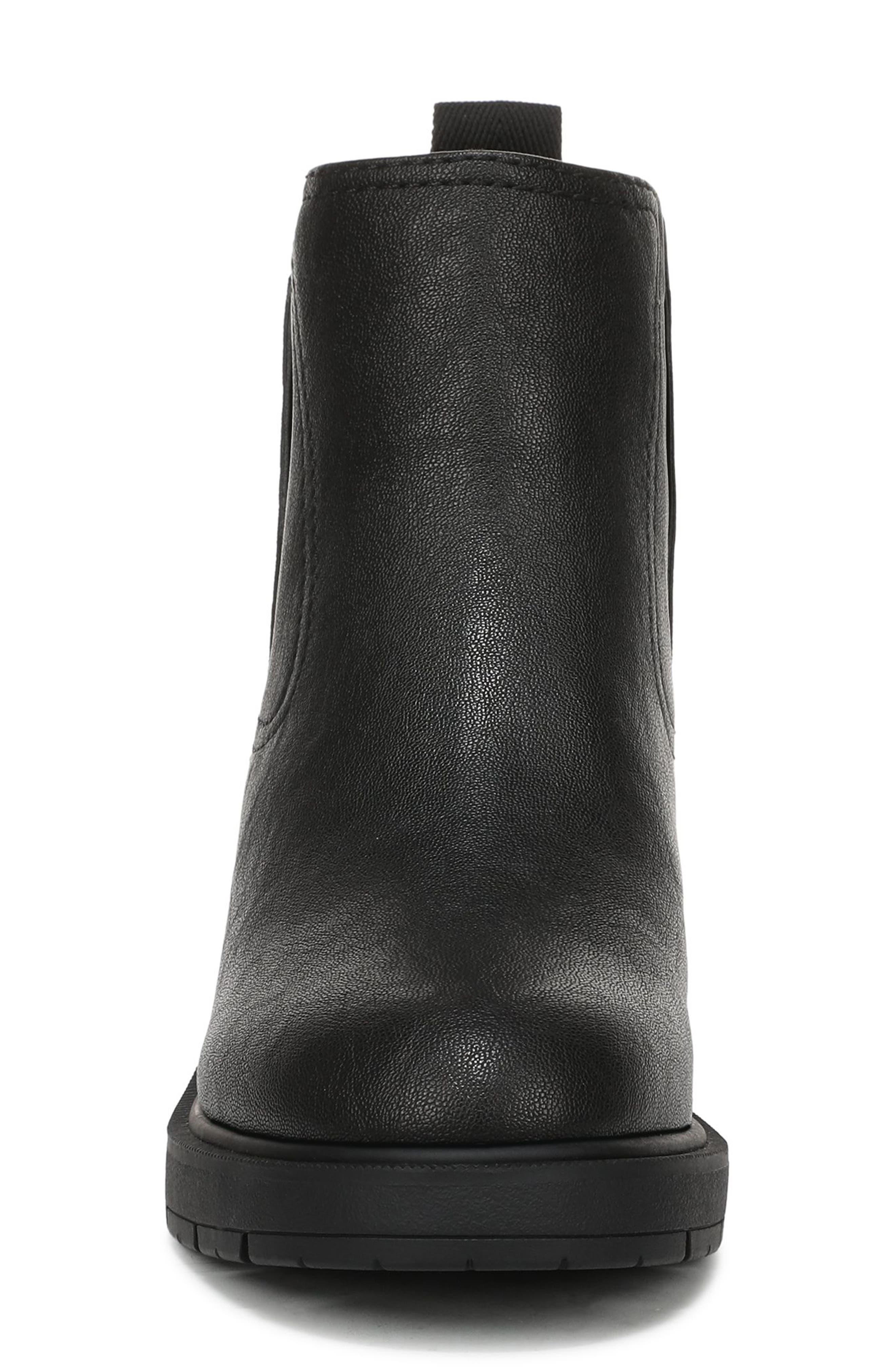 Frances Faux Leather Bootie, Alternate, color, BLACK FAUX LEATHER