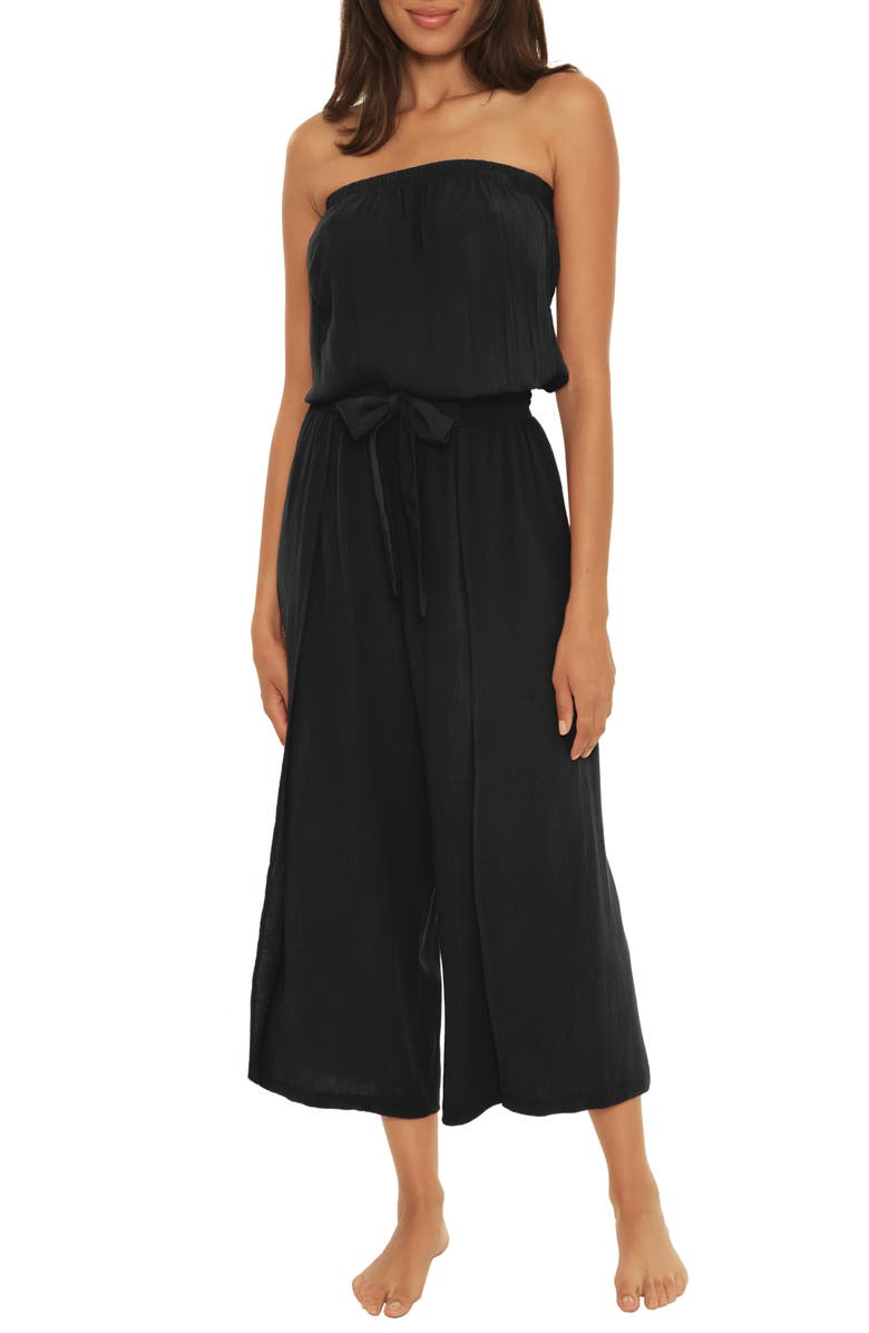 Becca Ponza Strapless Cover-Up Jumpsuit, Main, color, 