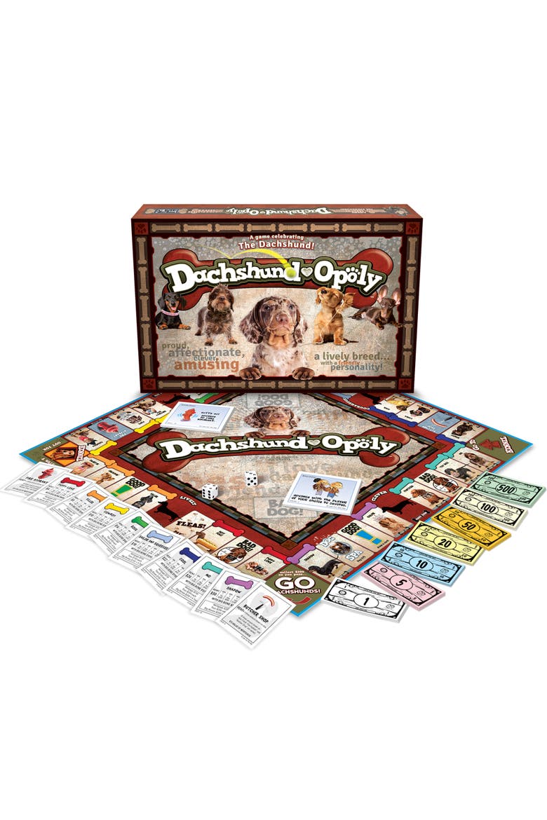Dachshundopoly Monopoly Board Game, Alternate, color, Multicolored
