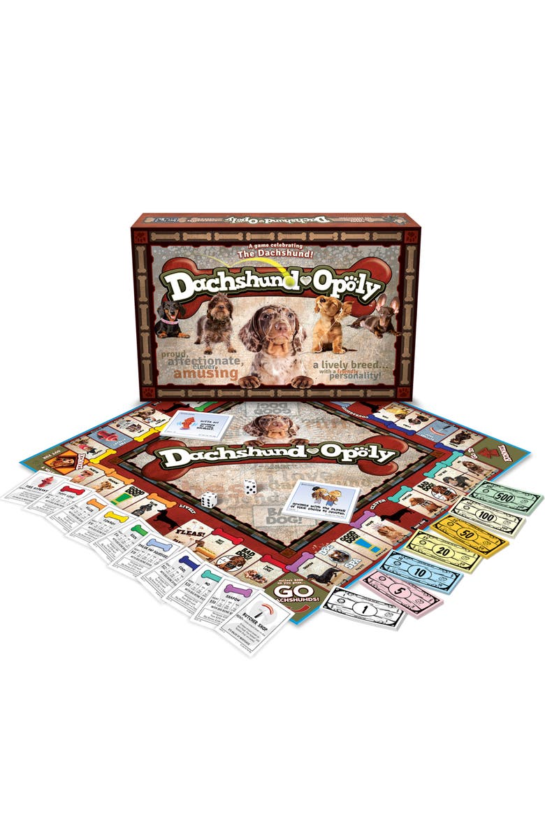 Late for the Sky Dachshundopoly Monopoly Board Game, Alternate, color, Multicolored