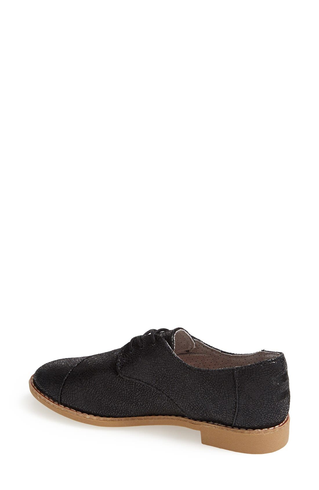 Leather Brogue Oxford, Alternate, color, BLACK