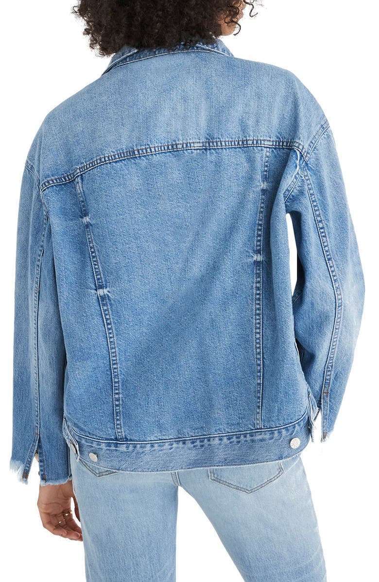 Madewell Reconstructed Jean Jacket, Alternate, color, 