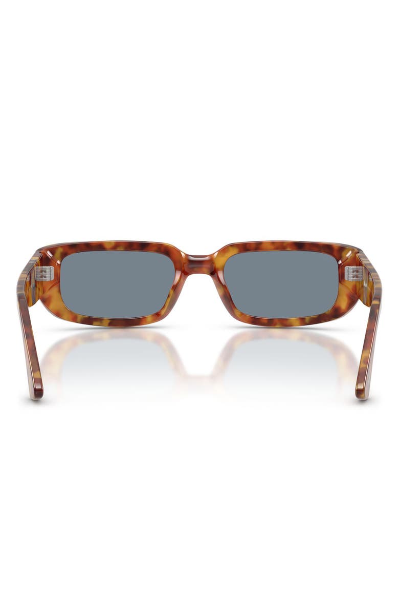 Persol 55mm Pillow Sunglasses, Alternate, color, Brown Tortoise / Light Blue