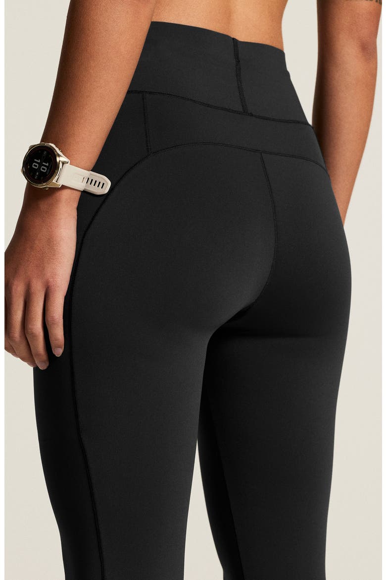 Hypervent High Waist Running Tights, Alternate, color, BLACK