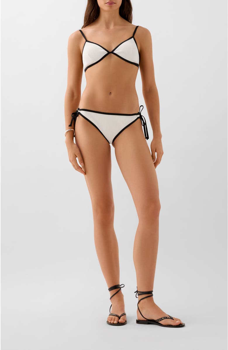 Scalpers Pipping Bikini, Alternate, color, White