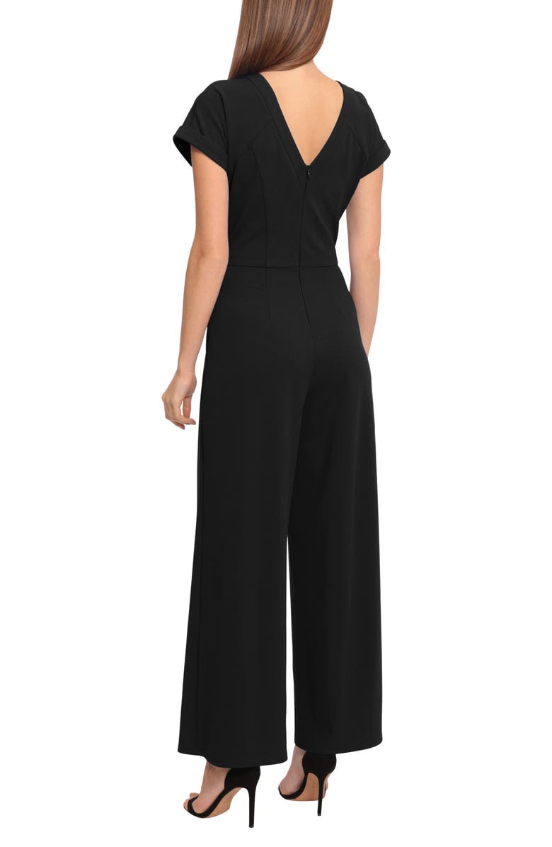 Maggy London Crewneck Short Sleeve Jumpsuit, Alternate, color, 