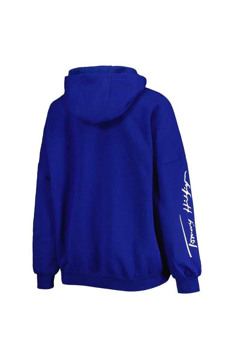 Tommy Hilfiger Women's Tommy Hilfiger Royal New York Giants Becca Drop Shoulder Pullover Hoodie, Alternate, color, 