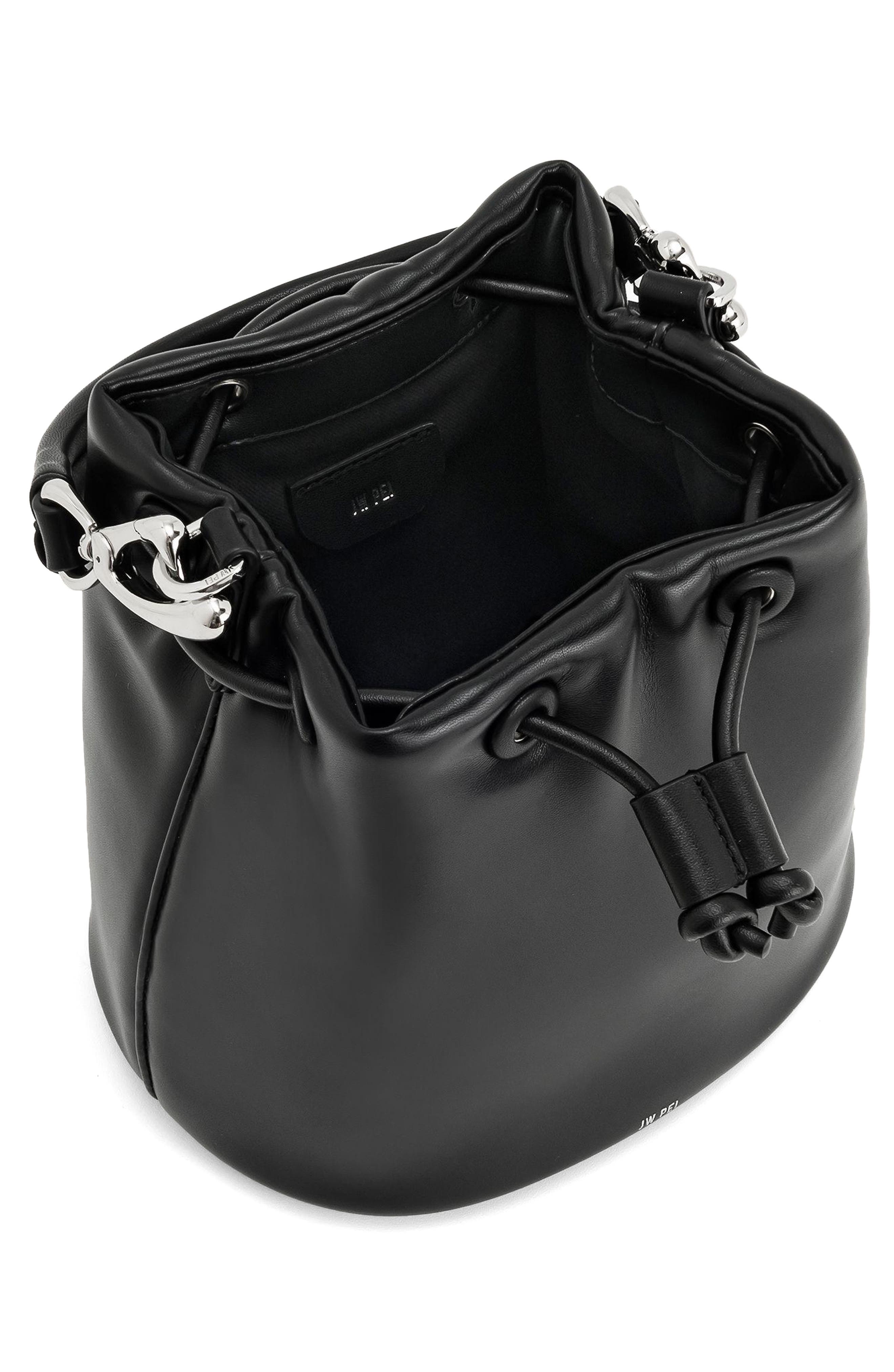 JW PEI Yulia Faux Leather Bucket Bag, Alternate, color, 