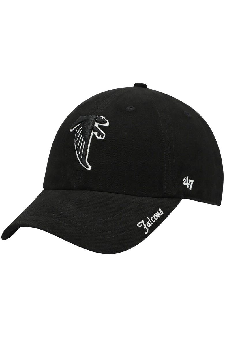 Women's '47 Black Atlanta Falcons Miata Clean Up Legacy Adjustable Hat, Main, color, Black