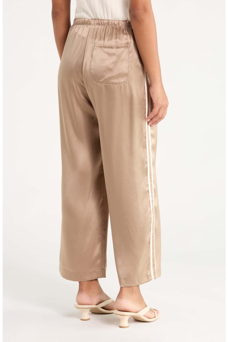 Silk Stripe Crop Pants, Alternate, color, SHITAKECRE