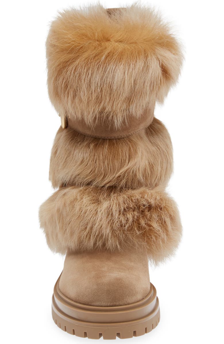 Gianvito Rossi Genuine Shearling Boot, Alternate, color,