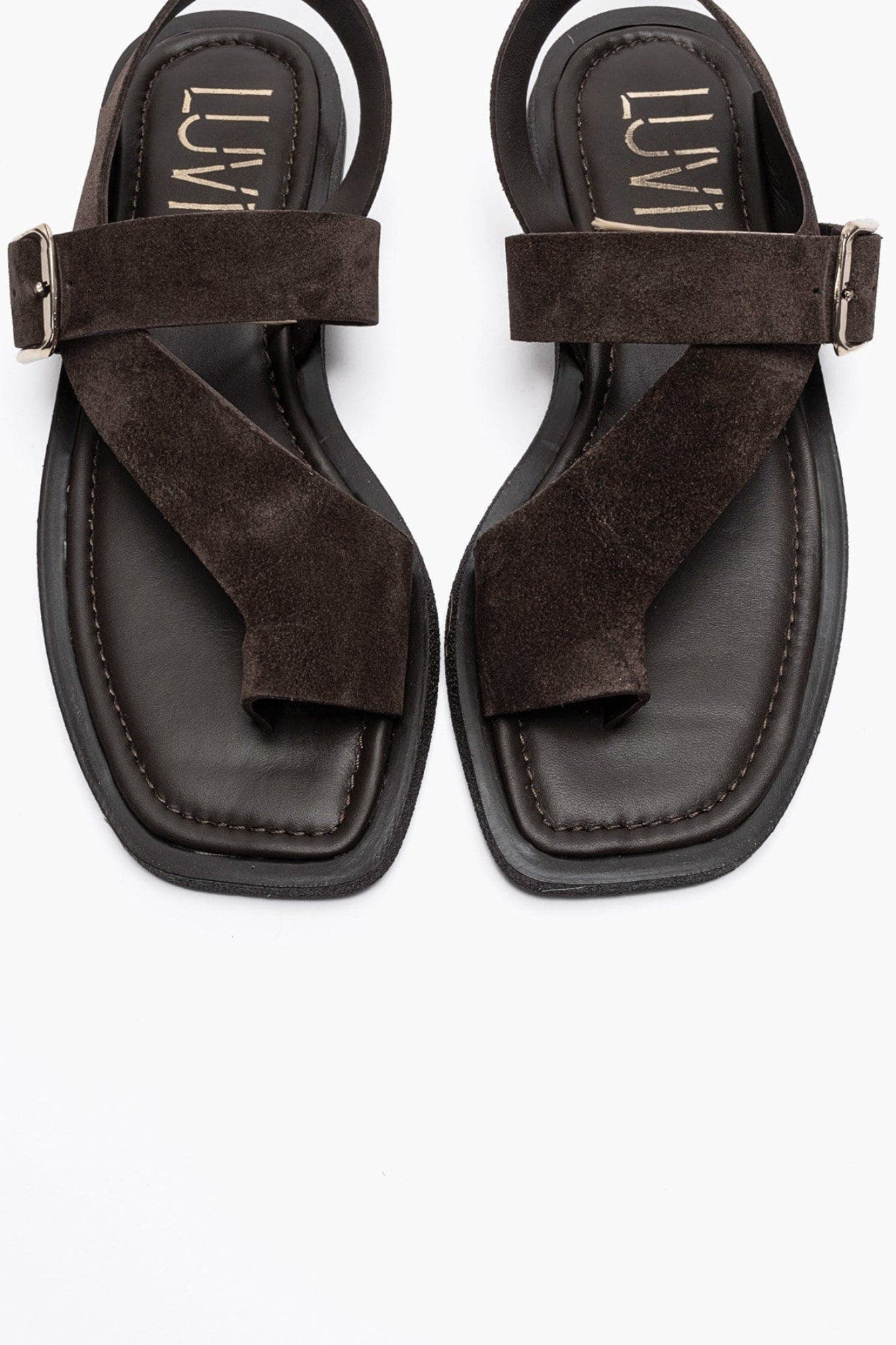 Curry Leather Slingback Sandal, Alternate, color, Brown Suede