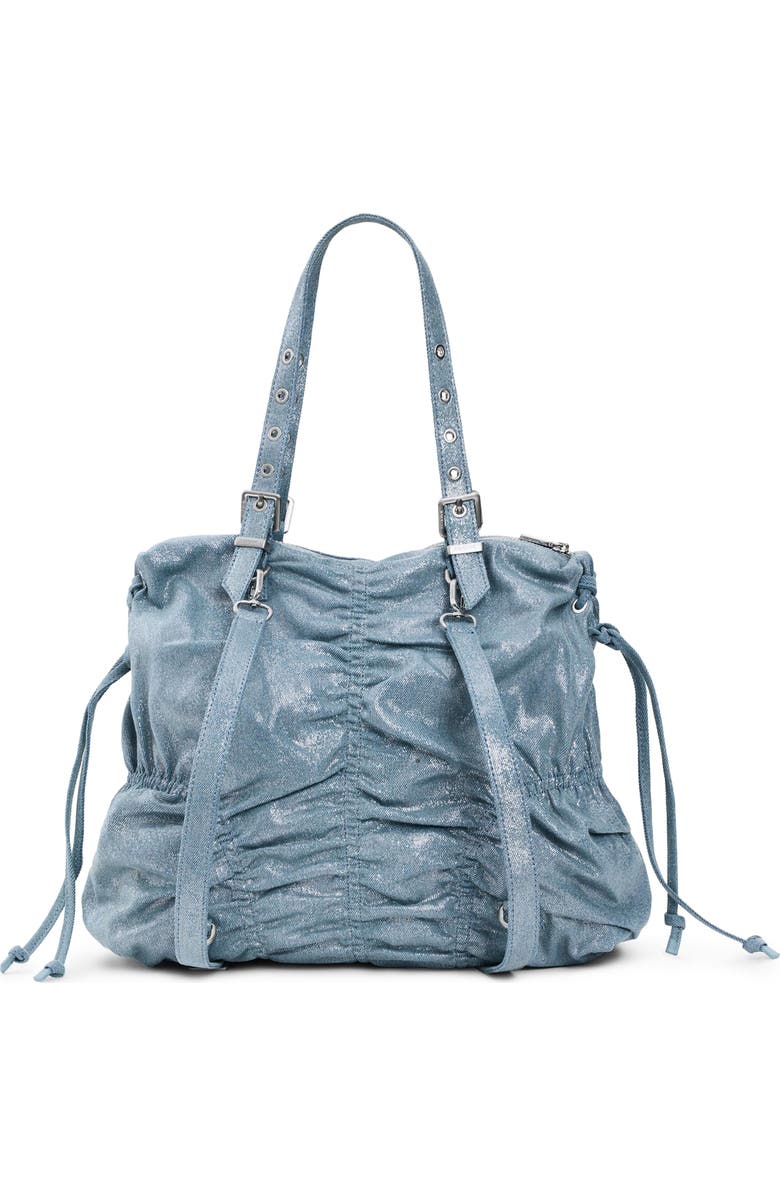 Desigual Medium Ruched Denim Backpack, Alternate, color,