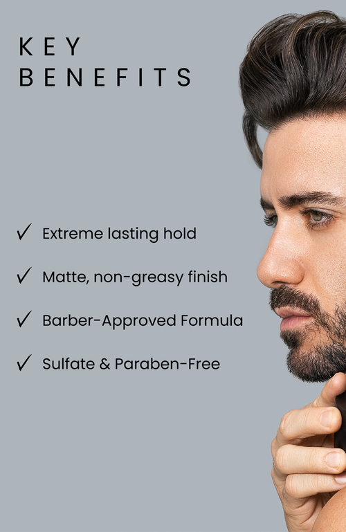 Forte Series Texture Clay Extreme Hold In Black