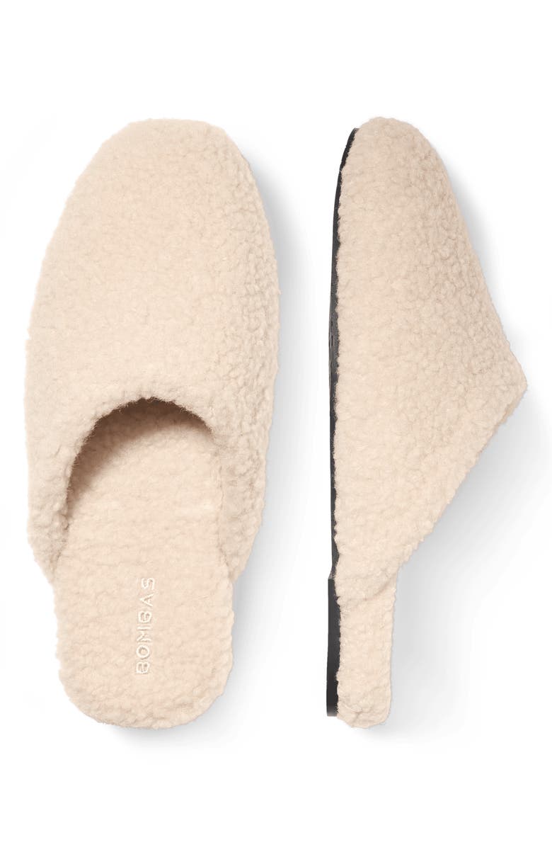 Bombas Saturday Faux Fur Slippers, Main, color, Cream