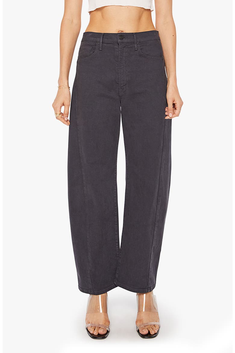 The Half Pipe Flood High Waist Barrel Jeans, Main, color, FADED BLACK