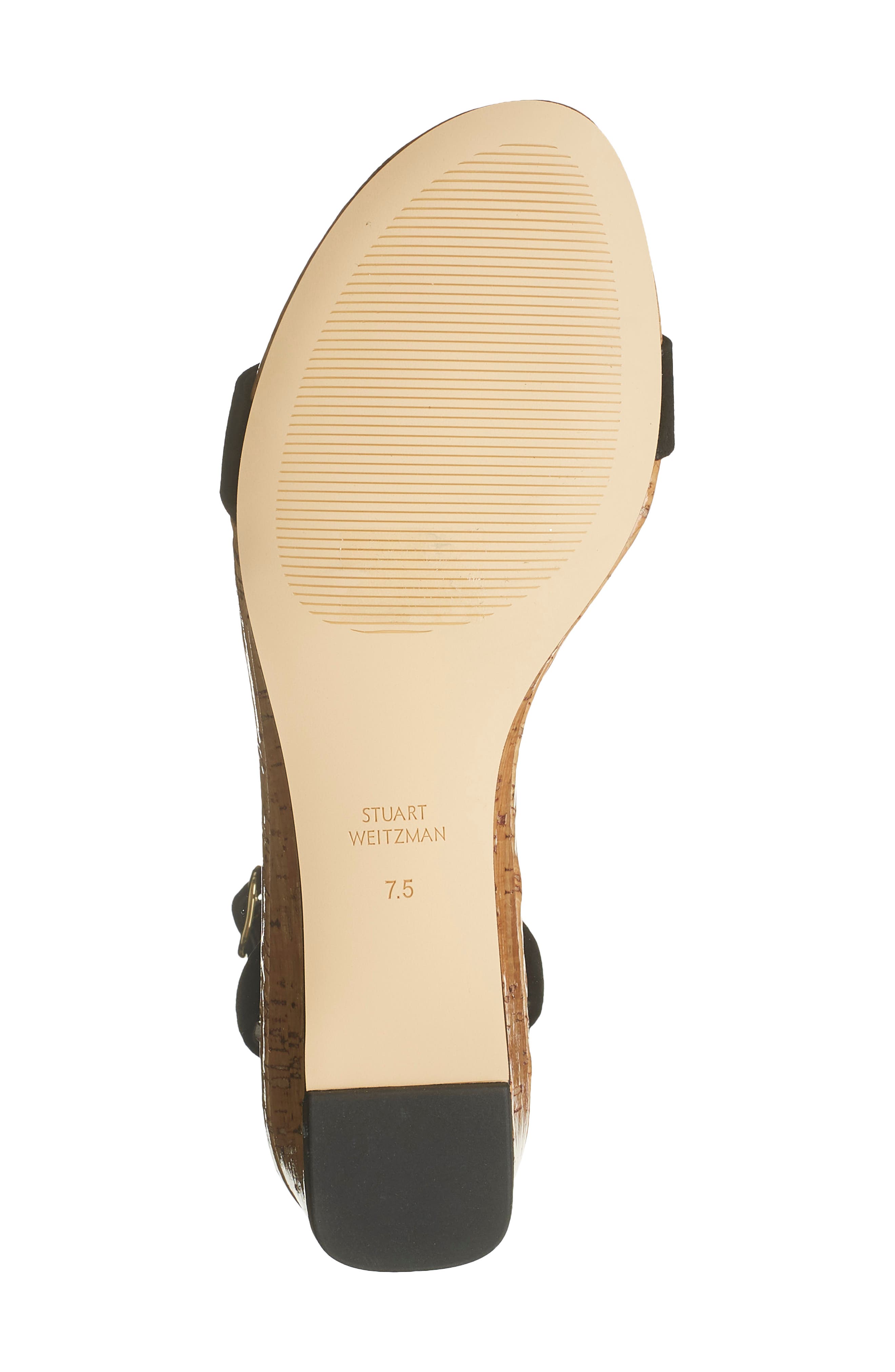 Ave 35 Ankle Strap Wedge Sandal, Alternate, color, BLACK