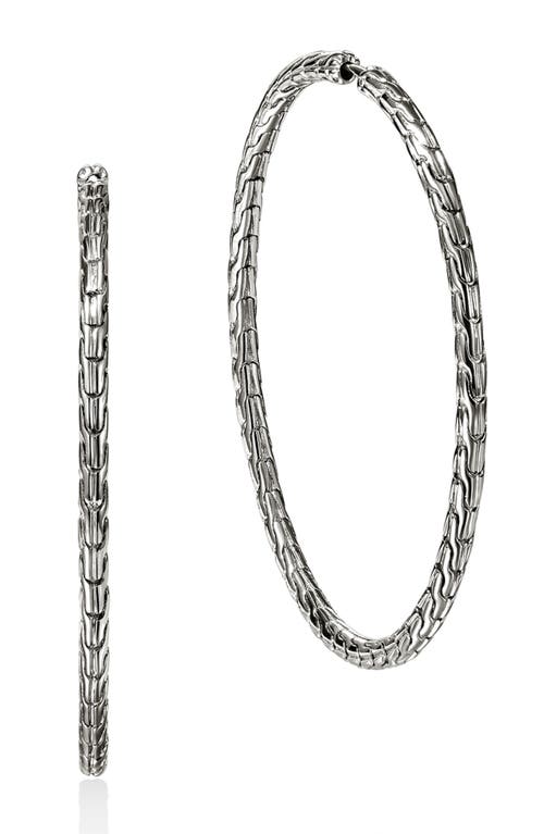 John Hardy Jh Essential Hoop Earrings In Silver