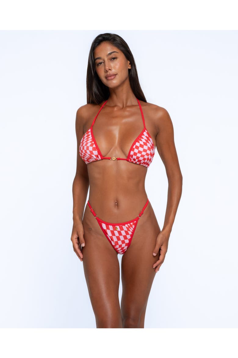 Nohea Bikini Bottoms, Alternate, color, Red